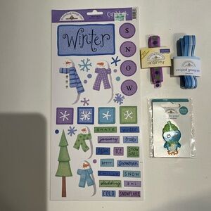 New Doodlebug Winter Theme Craft Supplies